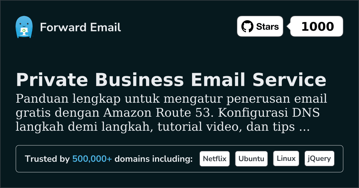 Cara Mengatur Email dengan Amazon Route 53
