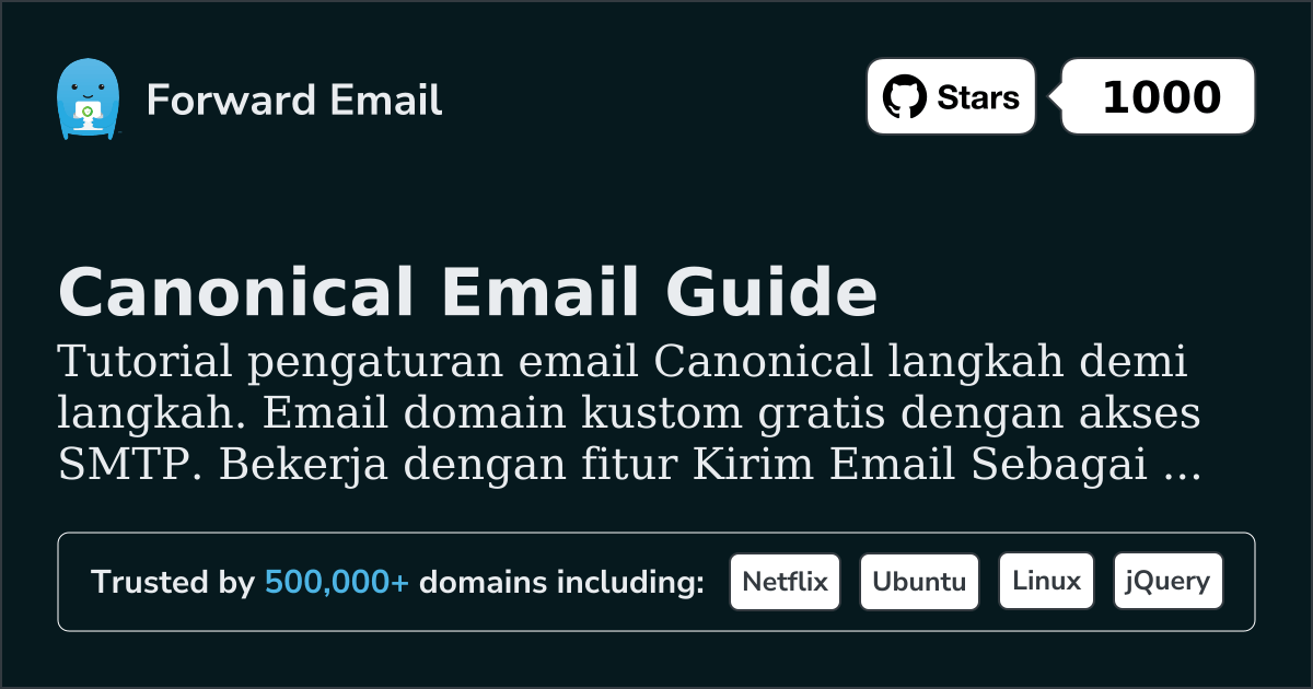 Cara Mengatur Email dengan Canonical
