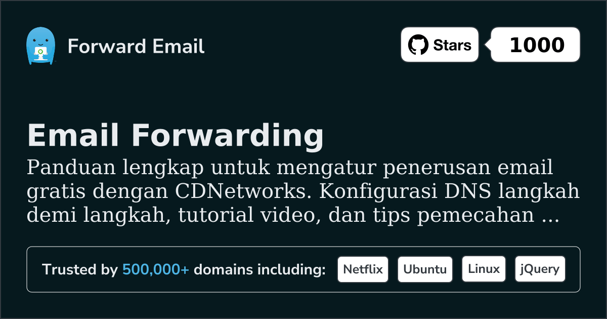 Cara Mengatur Email dengan CDNetworks