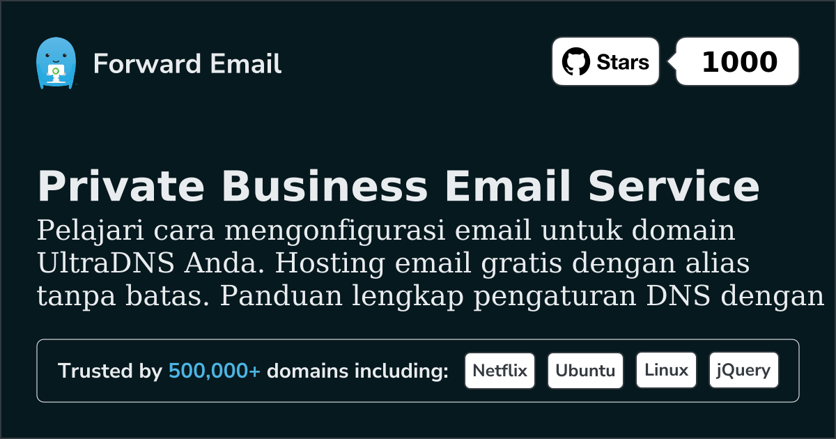 Cara Mengatur Email dengan UltraDNS