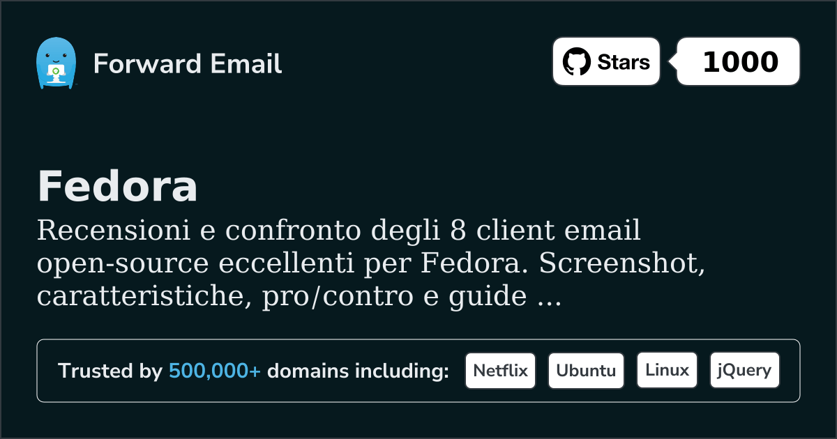 8 Eccellenti Client Email Open Source per Fedora 2026