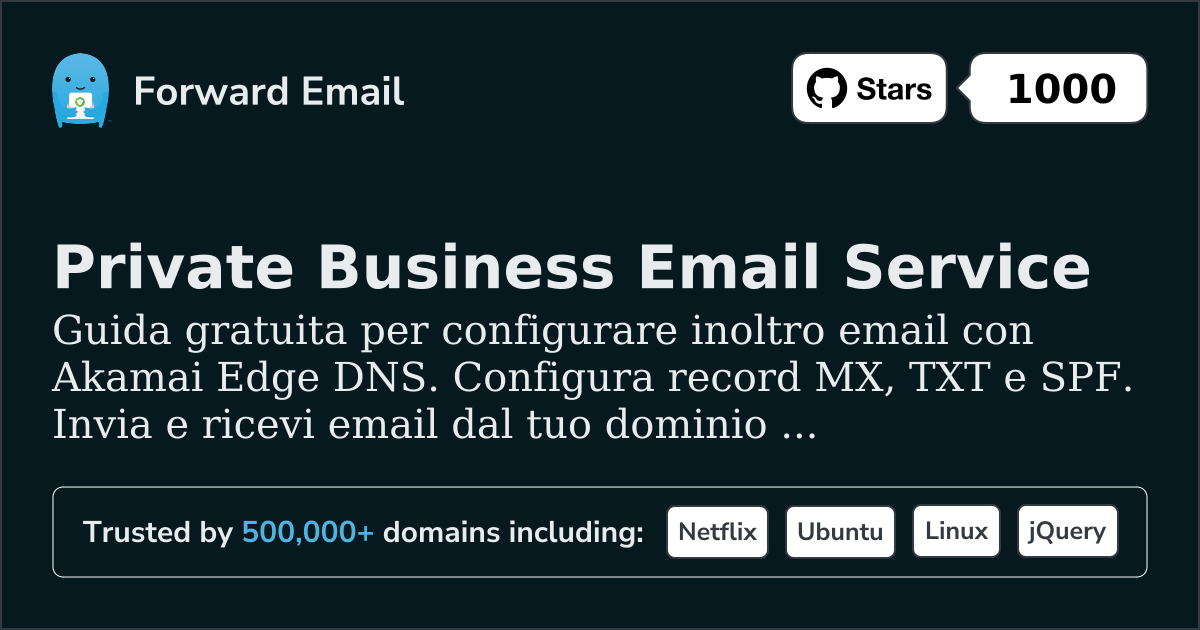 Come configurare l'email con Akamai Edge DNS