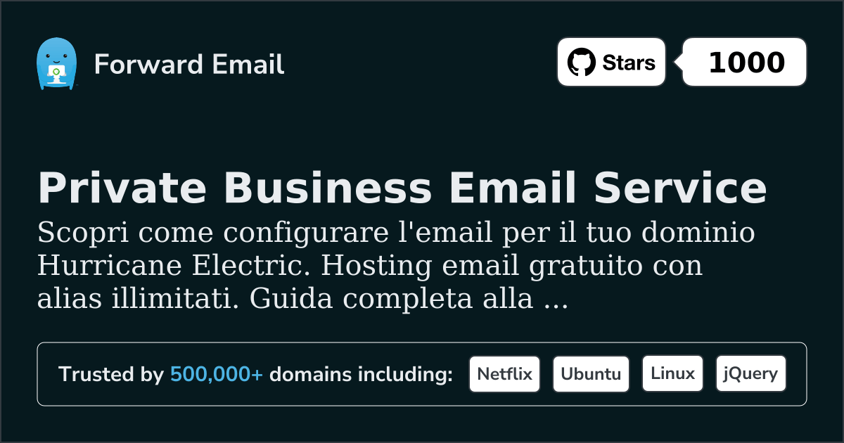 Come configurare l'email con Hurricane Electric