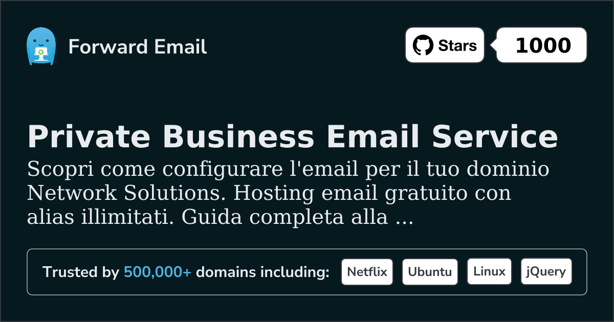 Come configurare l'email con Network Solutions