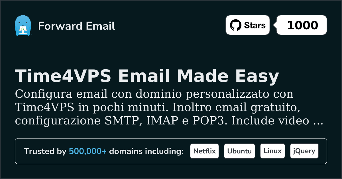 Come configurare l'email con Time4VPS