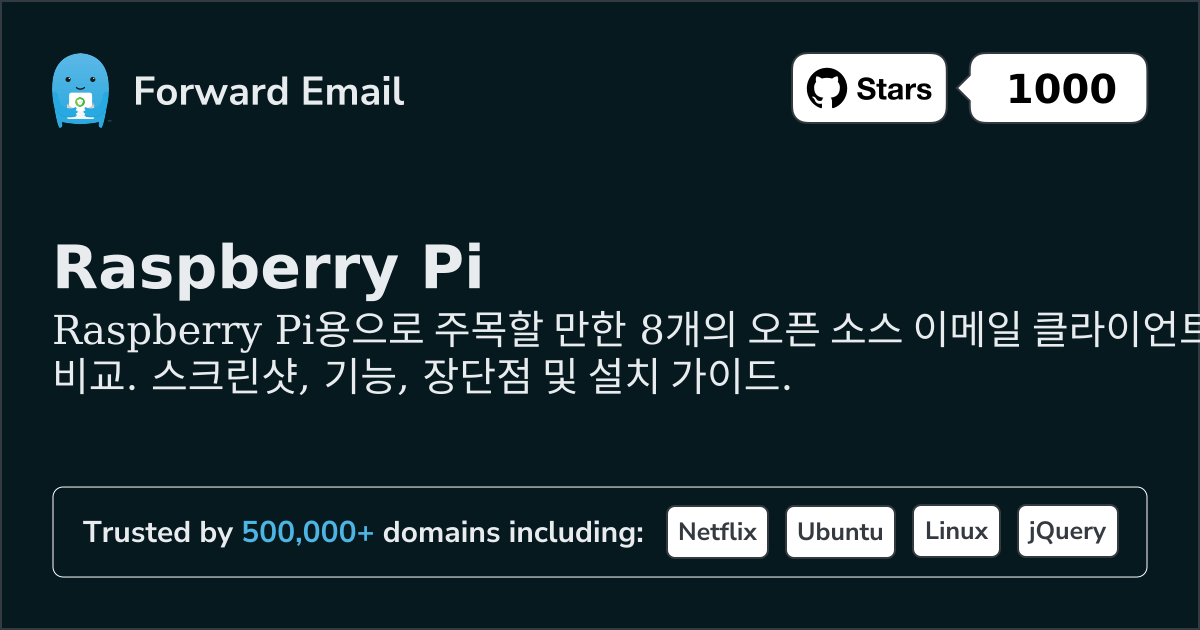 Raspberry Pi 2026용 8가지 주목할 만한 오픈 소스 이메일 클라이언트