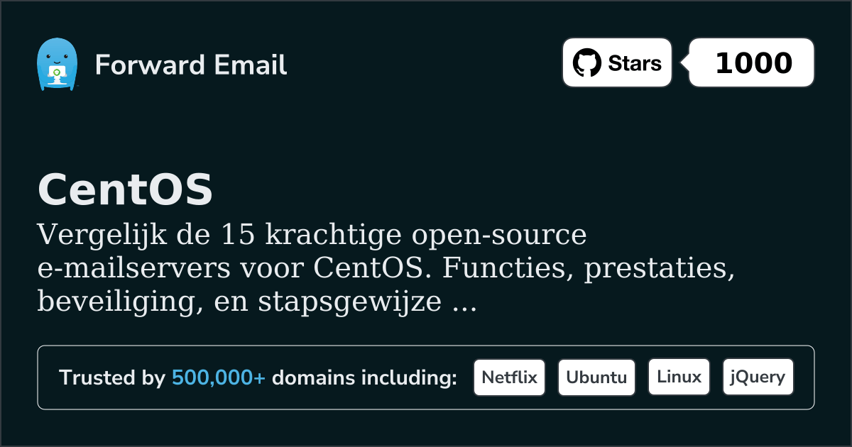 15 Krachtige Open Source E-mailservers voor CentOS 2026