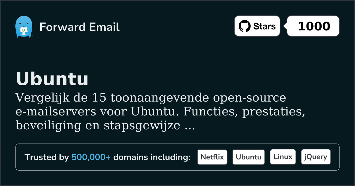 15 Toonaangevende Open Source E-mailservers voor Ubuntu 2026