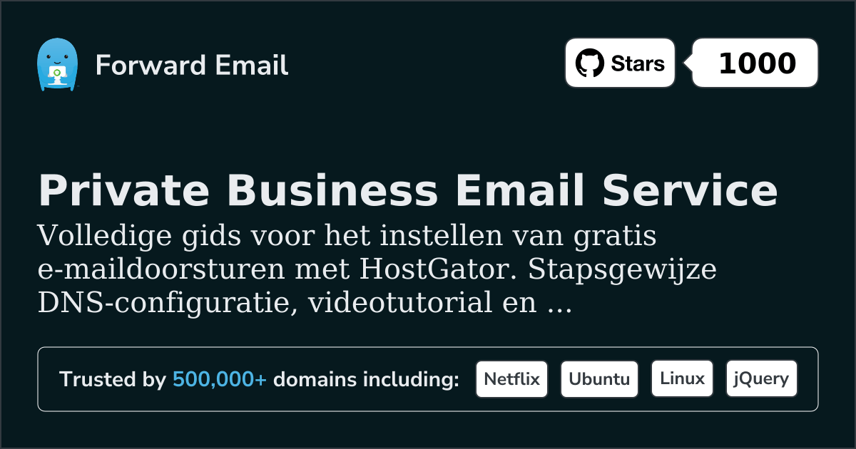E-mail instellen met HostGator