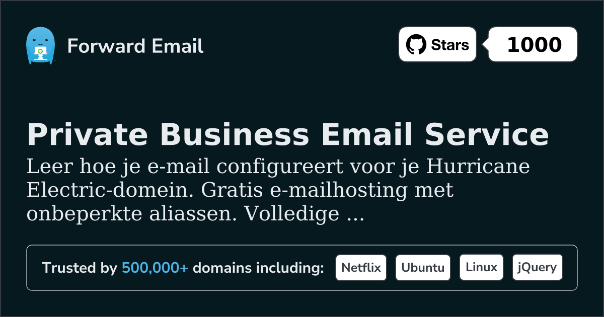 E-mail instellen met Hurricane Electric