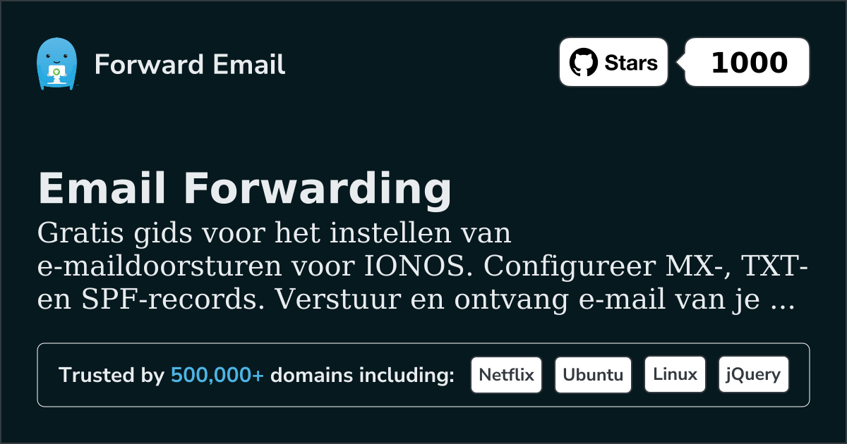 E-mail instellen met IONOS