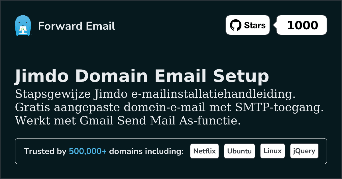 E-mail instellen met Jimdo