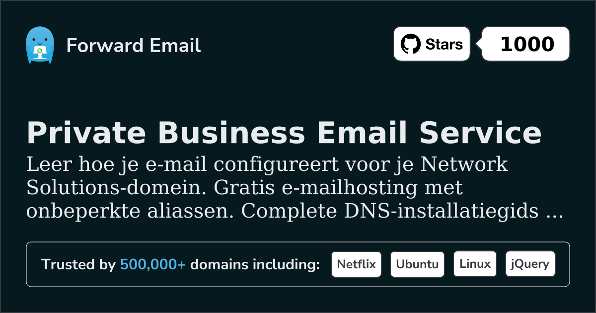 E-mail instellen met Network Solutions
