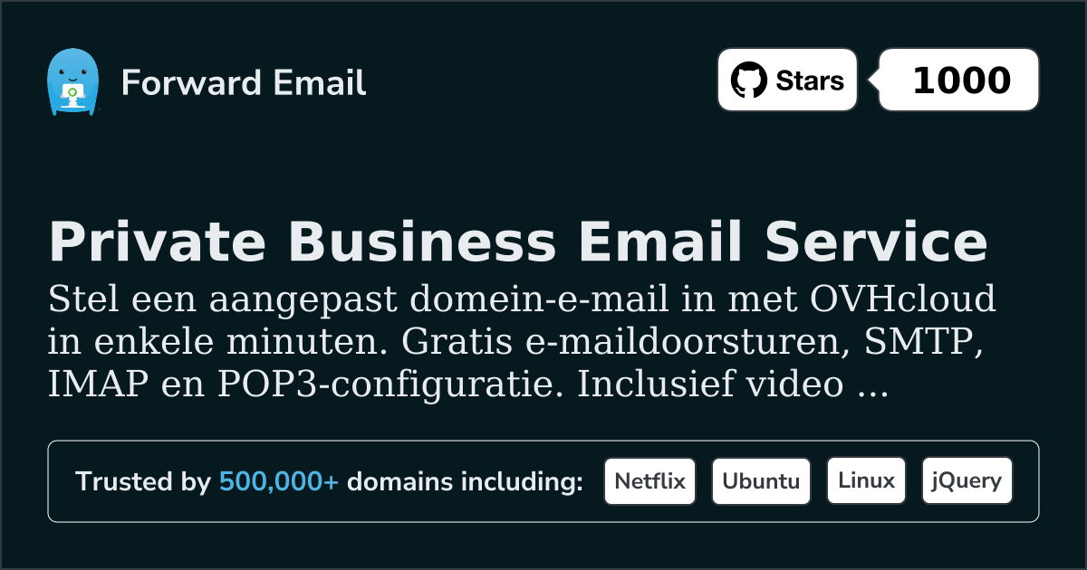 E-mail instellen met OVHcloud