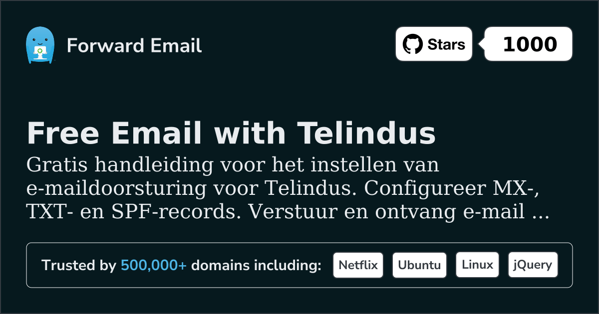 E-mail instellen met Telindus