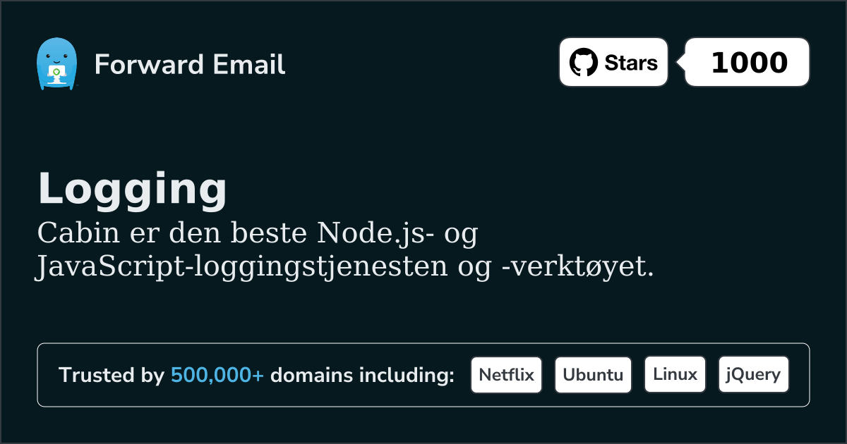 Node.js loggtjeneste