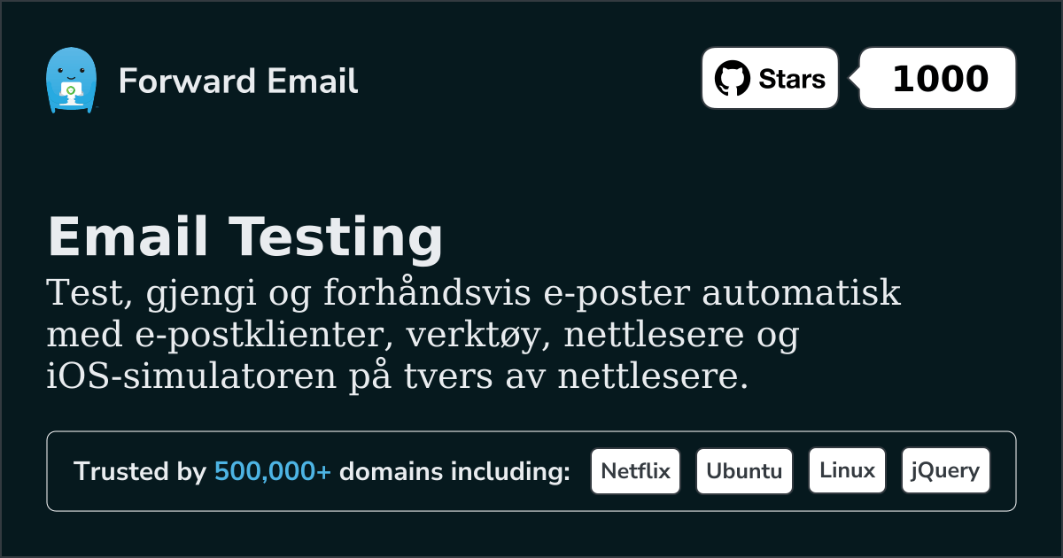 E-posttesting for nettlesere og iOS-simulator