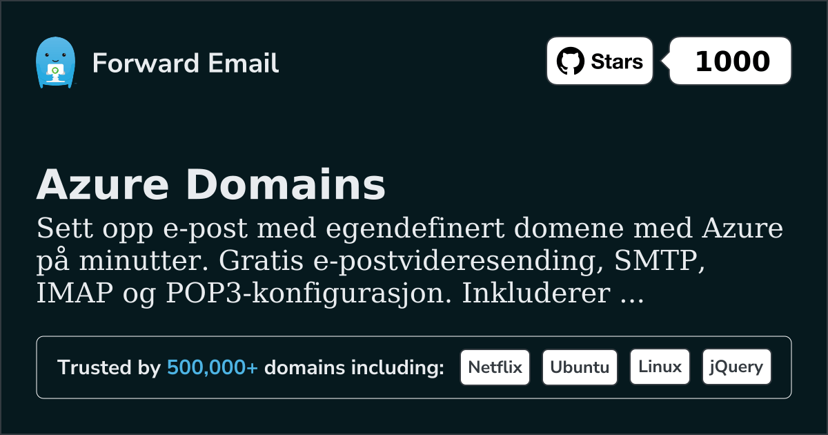 Slik konfigurerer du e-post med Azure