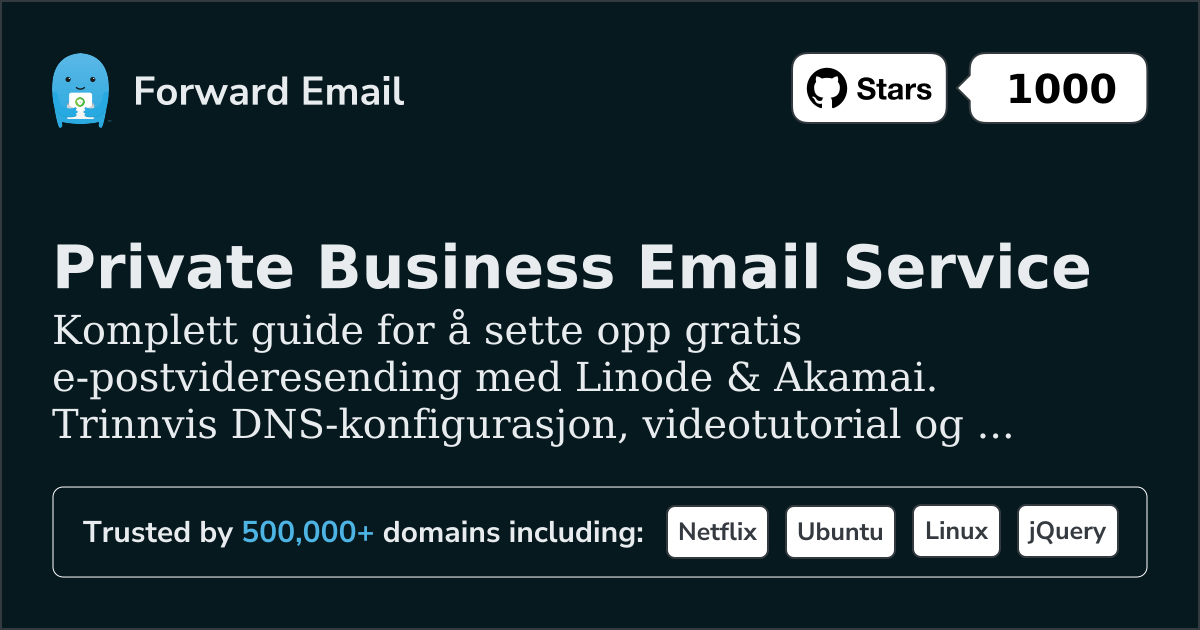 Slik konfigurerer du e-post med Linode & Akamai