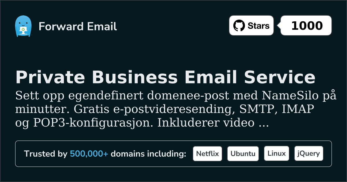 Slik konfigurerer du e-post med NameSilo