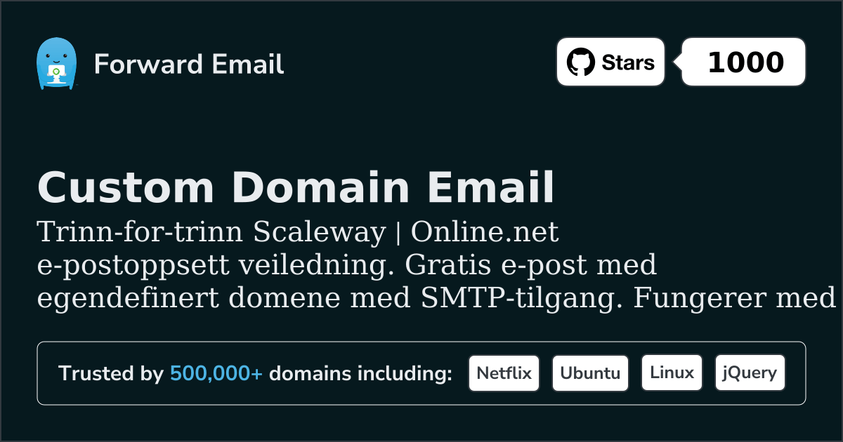 Slik konfigurerer du e-post med Scaleway & Online.net