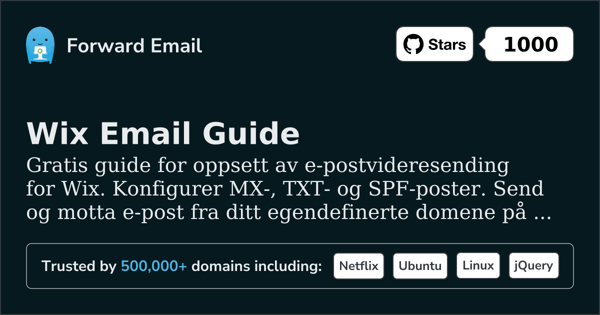 Slik konfigurerer du e-post med Wix