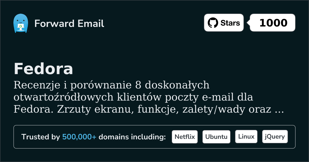 8 Doskonałych Klientów E-mail Open Source dla Fedora 2026