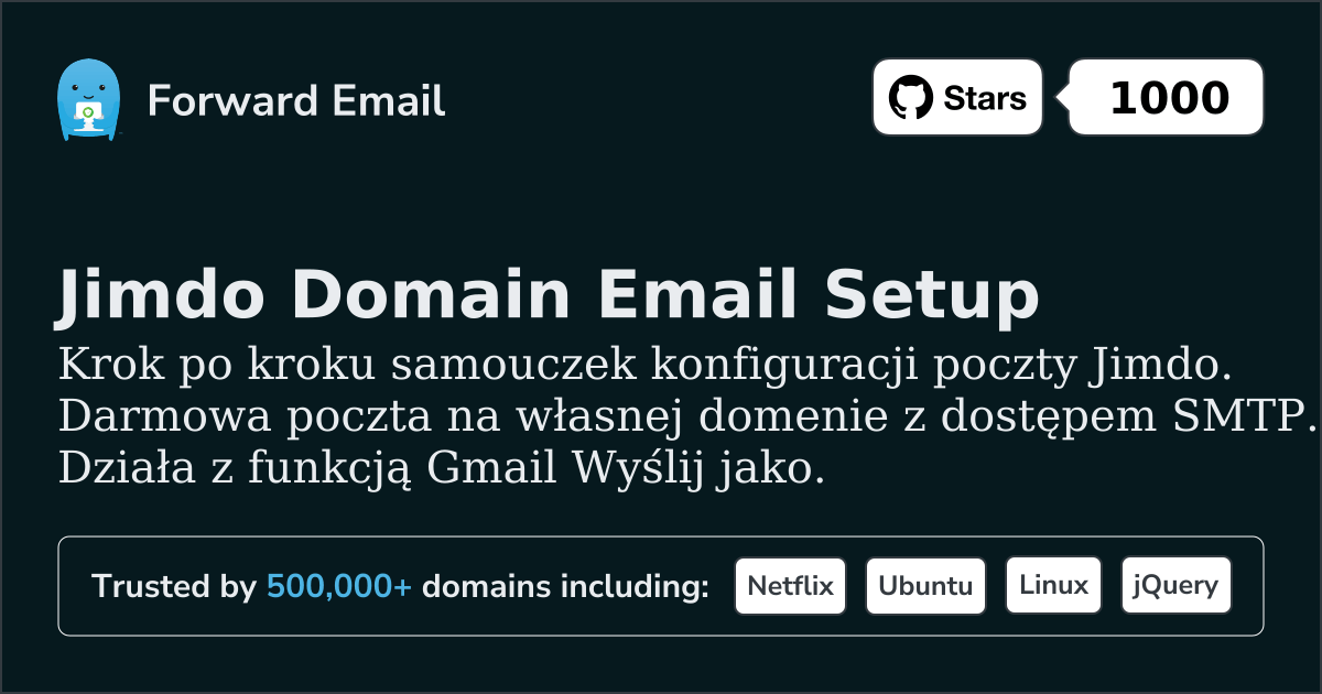Jak skonfigurować pocztę e-mail za pomocą Jimdo