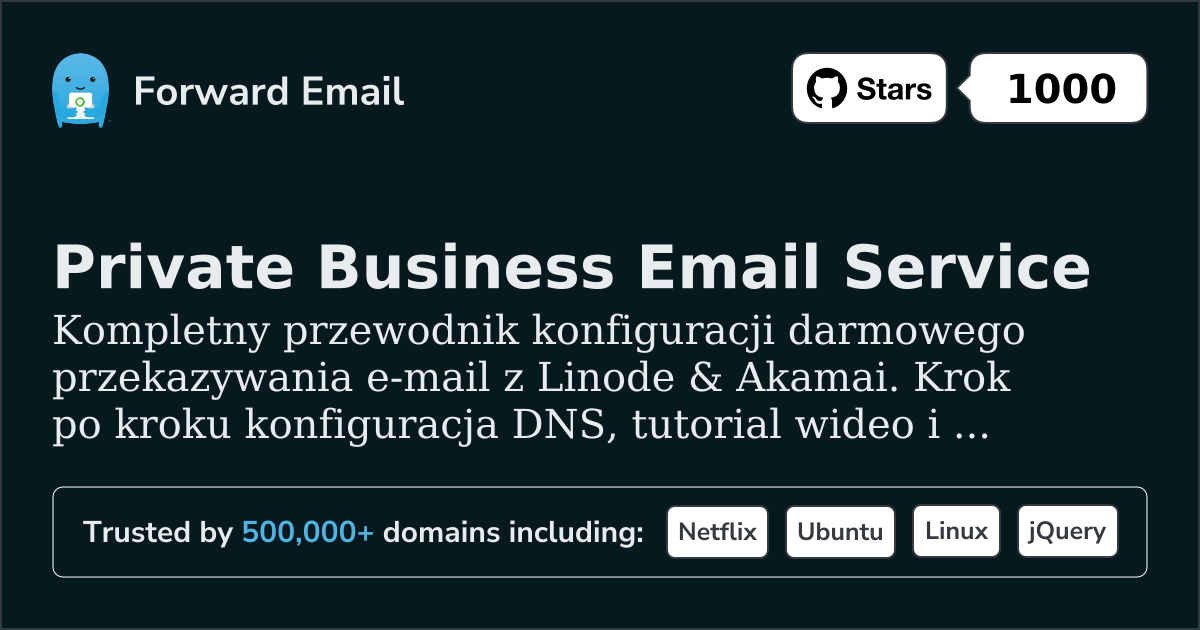 Jak skonfigurować pocztę e-mail za pomocą Linode & Akamai