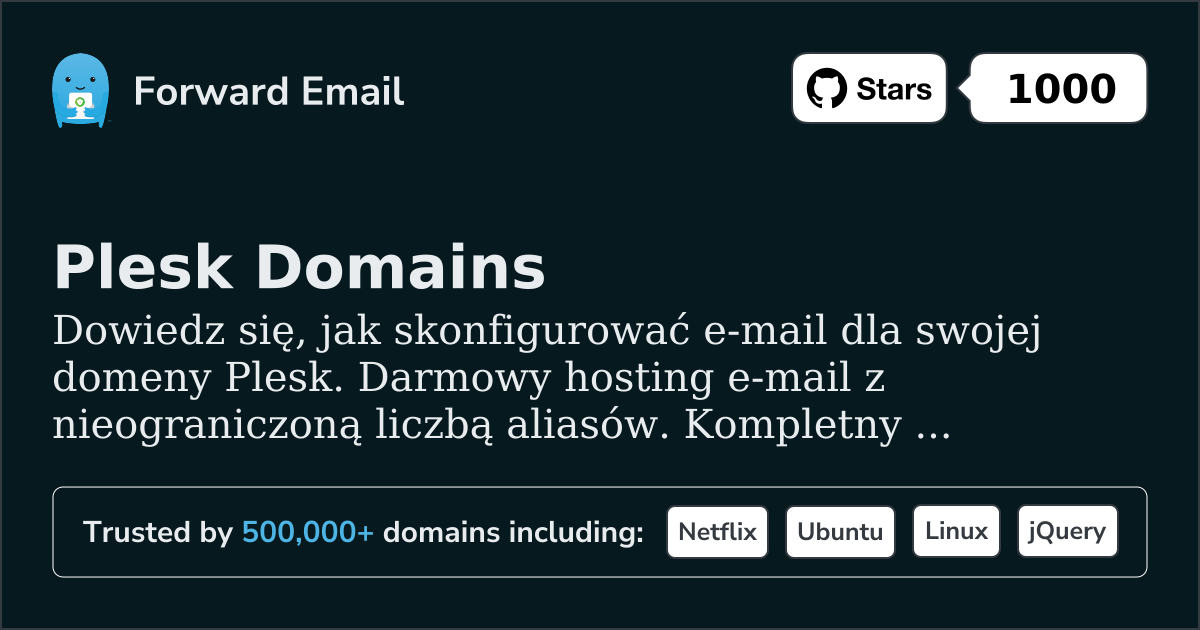 Jak skonfigurować pocztę e-mail za pomocą Plesk