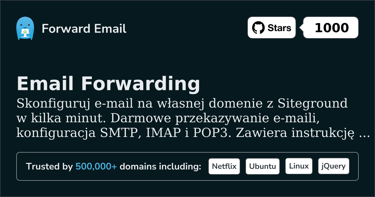 Jak skonfigurować pocztę e-mail za pomocą Siteground