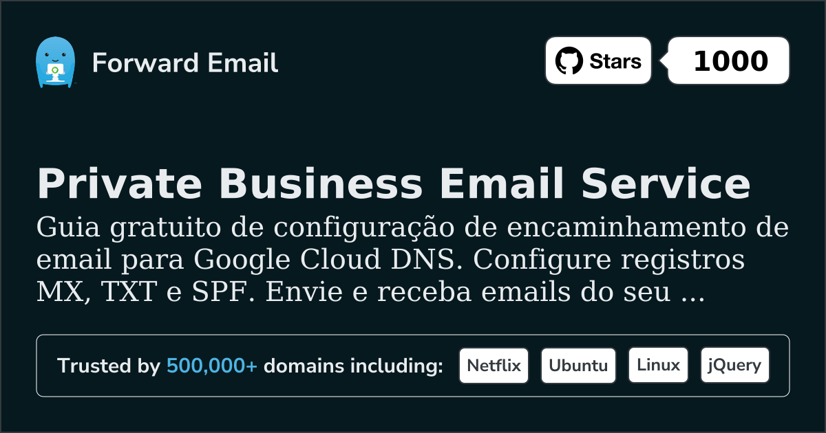 Como configurar e-mail com Google Cloud DNS