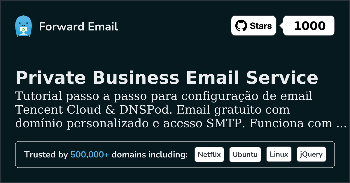 Como configurar e-mail com Tencent Cloud & DNSPod