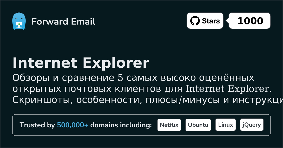 5 Высокооцененных Открытых Почтовых Клиентов для Internet Explorer 2026