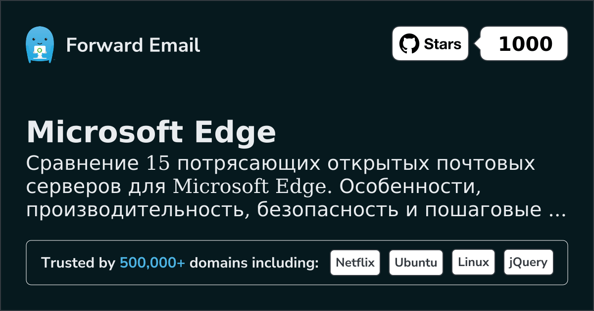 15 Удивительных Открытых Почтовых Серверов для Microsoft Edge 2026