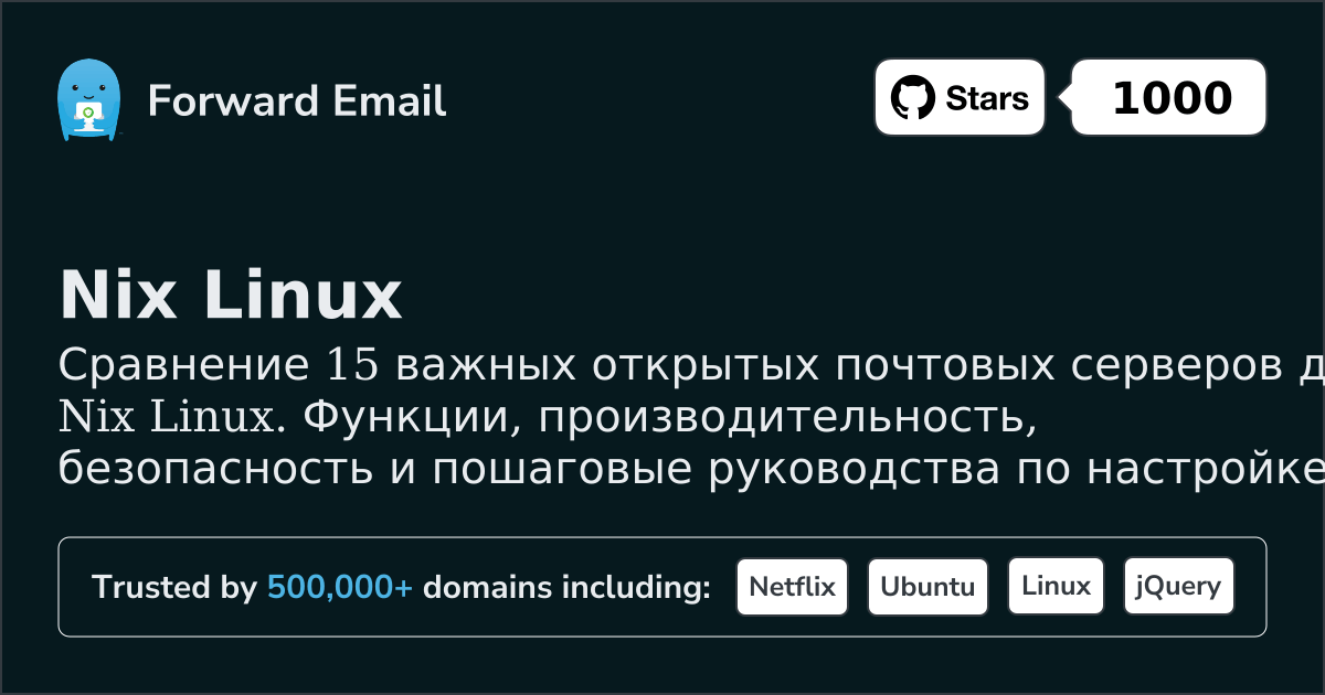 15 важных открытых почтовых серверов для Nix Linux 2026
