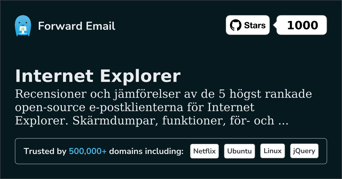 5 Toppbetygsatta Open Source E-postklienter för Internet Explorer 2026