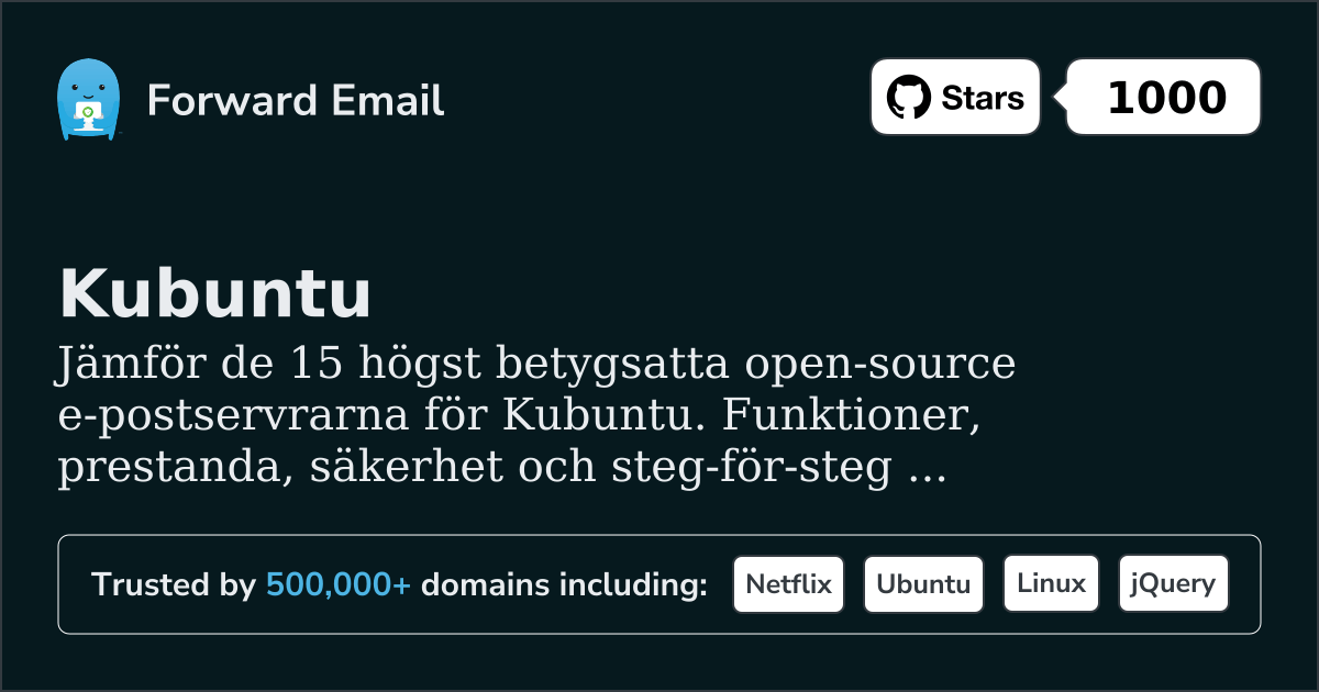 15 Högst Betygsatta Open Source E-postservrar för Kubuntu 2026