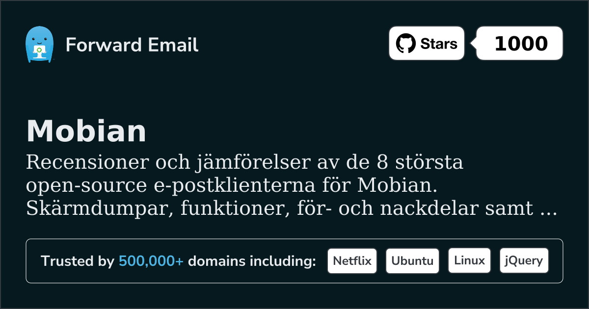8 Största Open Source E-postklienter för Mobian 2026