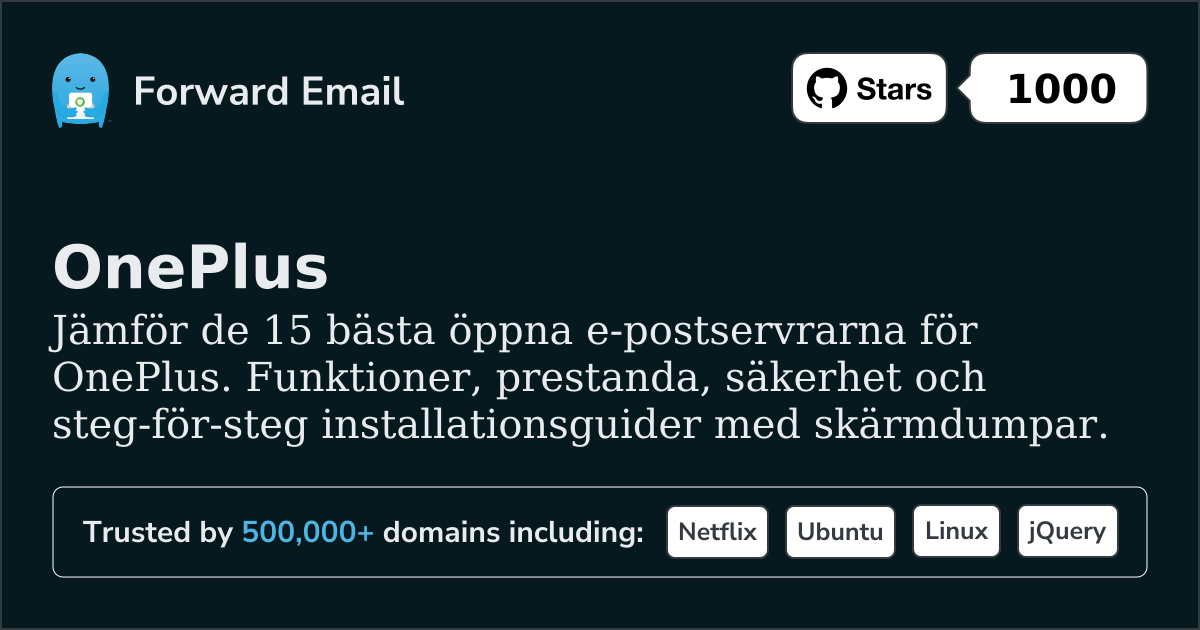 15 Bästa Open Source E-postservrar för OnePlus 2026
