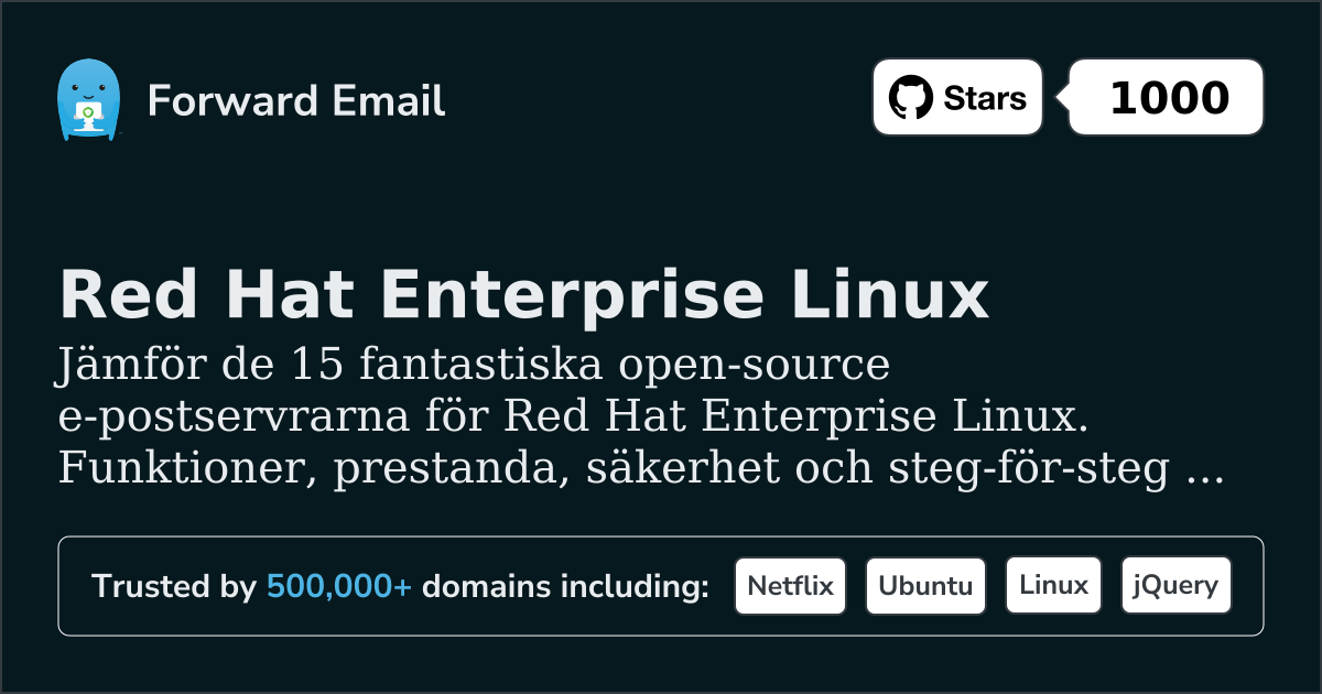 15 fantastiska open source-e-postservrar för Red Hat Enterprise Linux 2026