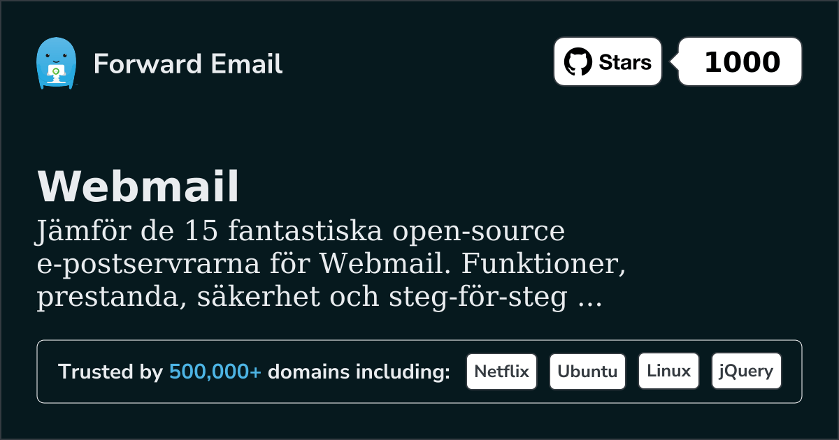 15 Otroliga Open Source E-postservrar för Webmail 2026