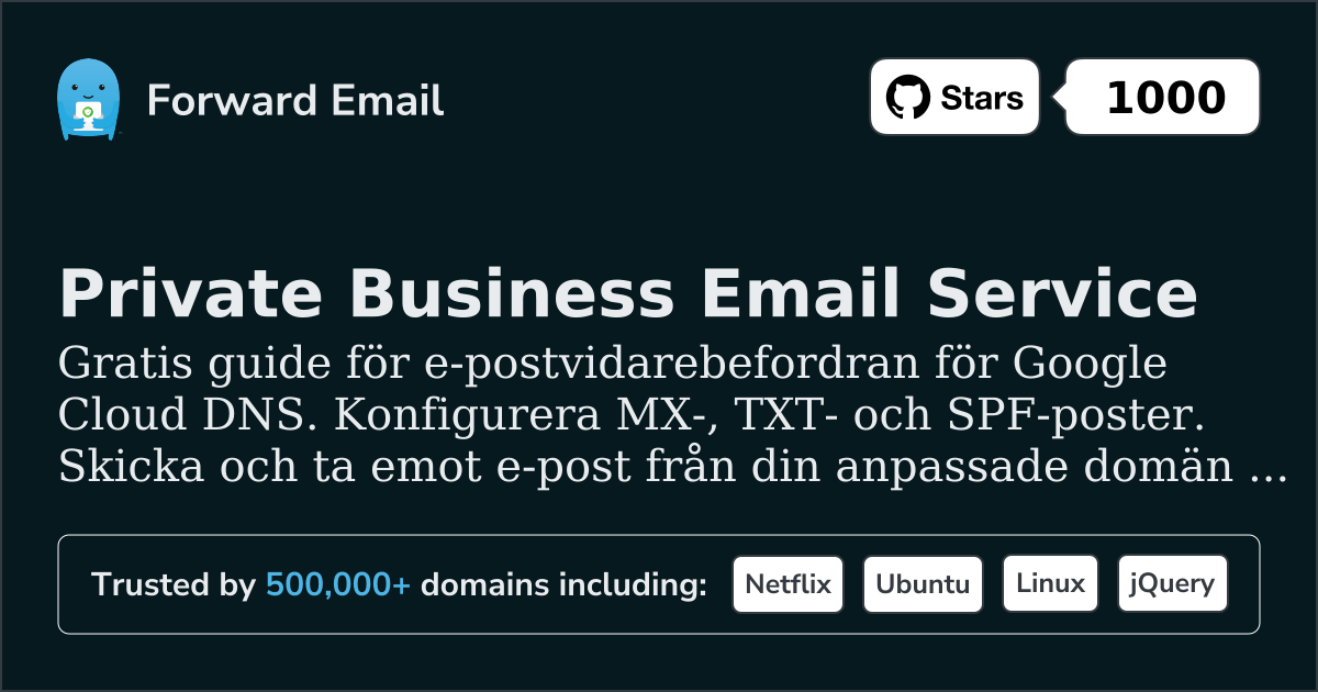 Hur man konfigurerar e-post med Google Cloud DNS