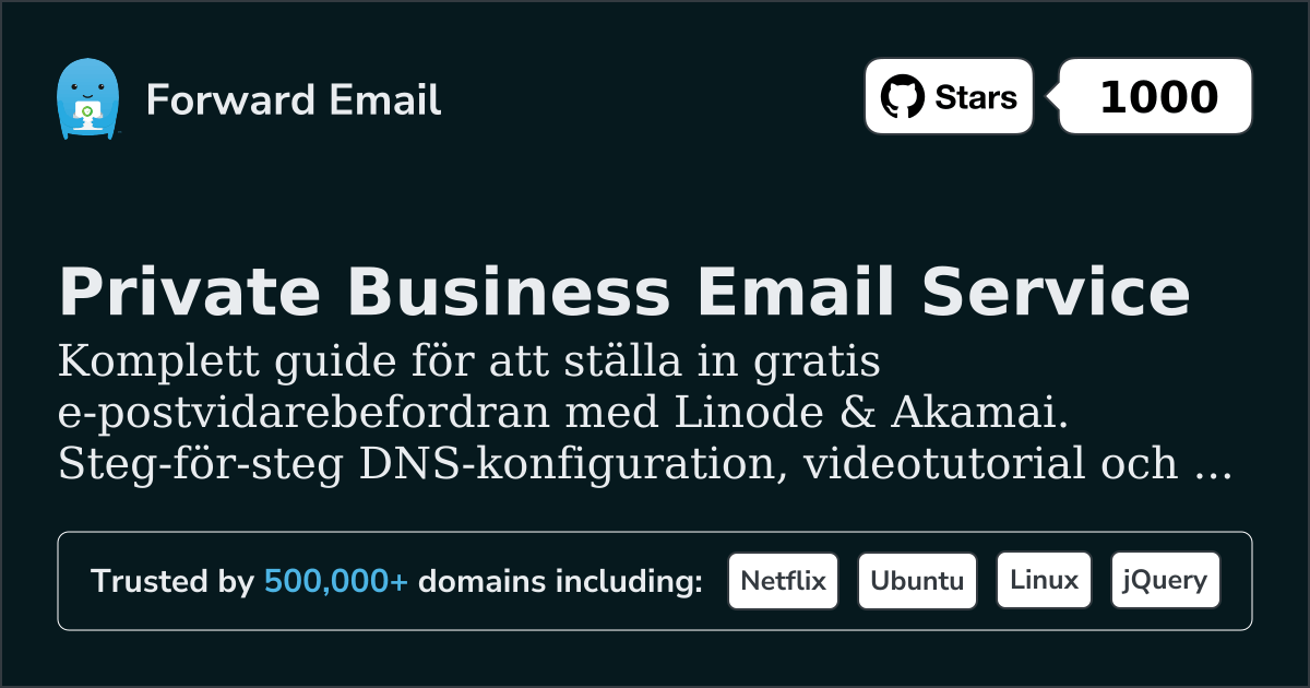 Hur man konfigurerar e-post med Linode & Akamai