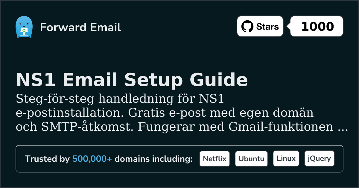 Hur man konfigurerar e-post med NS1
