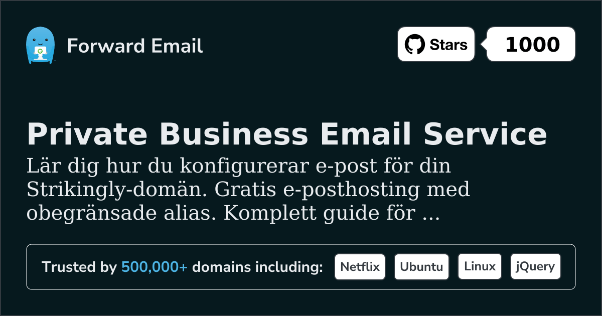 Hur man konfigurerar e-post med Strikingly