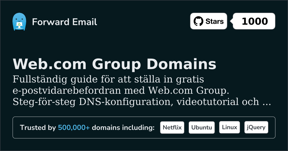 Hur man konfigurerar e-post med Web.com Group