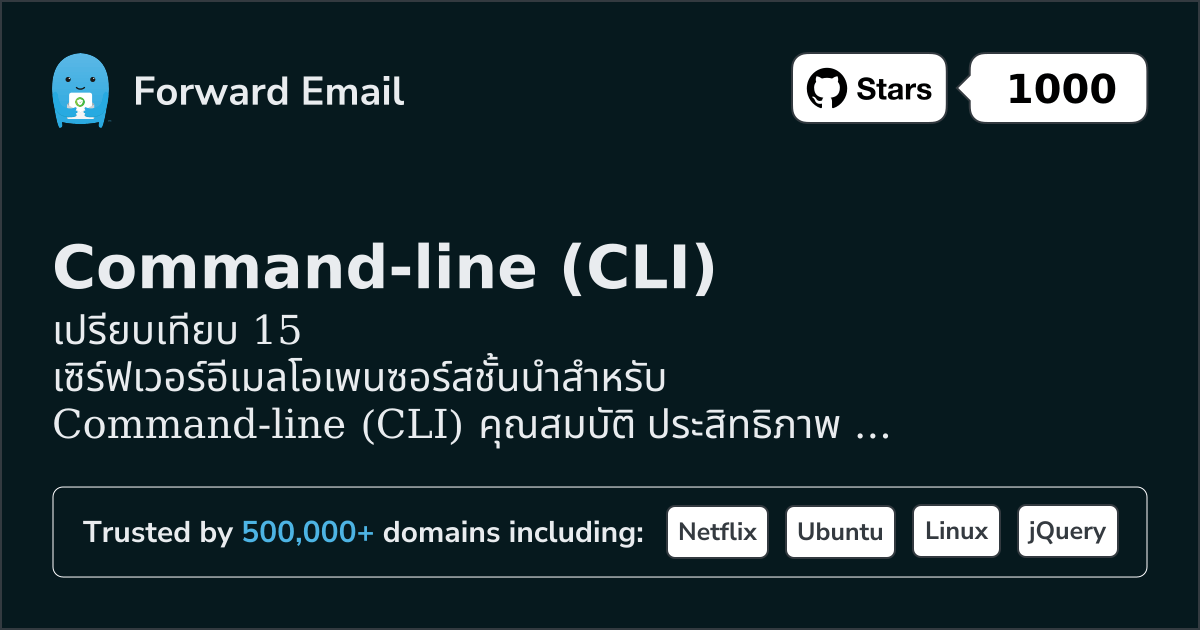 15 เซิร์ฟเวอร์อีเมลโอเพนซอร์สชั้นนำสำหรับ Command-line (CLI) 2026