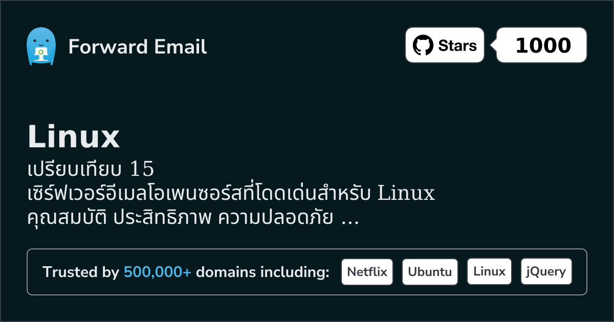 15 เซิร์ฟเวอร์อีเมลโอเพนซอร์สที่โดดเด่นสำหรับ Linux 2026
