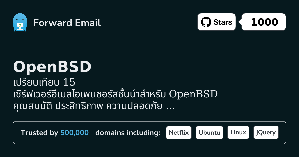 15 เซิร์ฟเวอร์อีเมลโอเพนซอร์สชั้นนำสำหรับ OpenBSD 2026